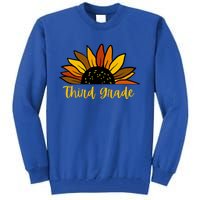 Cute Fall Sunflower Back To School Third Grade 3Rd Grade Cute Gift Tall Sweatshirt