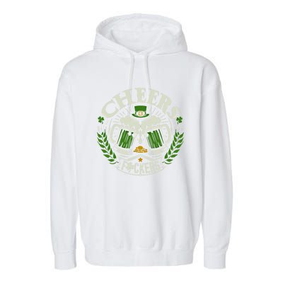 Cheers Fckers St Patricks Day Funny Beer Ing Meaningful Gift Garment-Dyed Fleece Hoodie