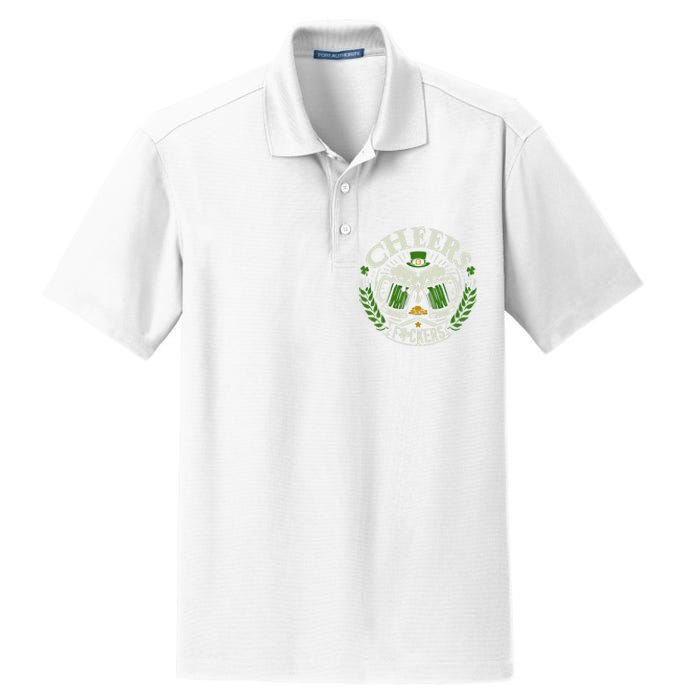 Cheers Fckers St Patricks Day Funny Beer Ing Meaningful Gift Dry Zone Grid Polo