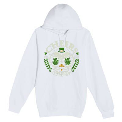 Cheers Fckers St Patricks Day Funny Beer Ing Meaningful Gift Premium Pullover Hoodie