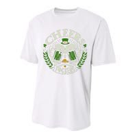 Cheers Fckers St Patricks Day Funny Beer Ing Meaningful Gift Performance Sprint T-Shirt