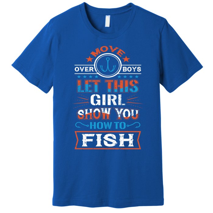 Cute Fisher Summer Family Vacation Camping Fishing Gift Premium T-Shirt