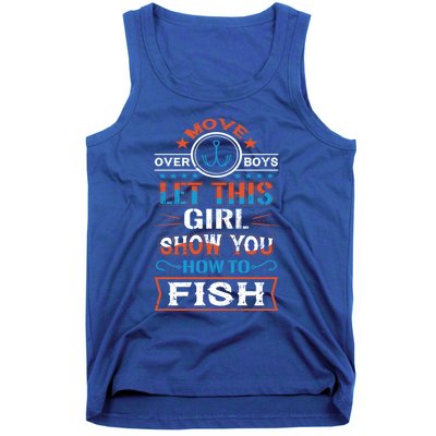 Cute Fisher Summer Family Vacation Camping Fishing Gift Tank Top