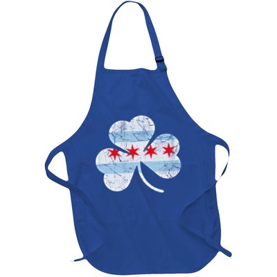 Chicago Flag Shamrock Irish St Patricks Day Family Funny Gift Apron