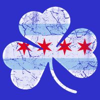 Chicago Flag Shamrock Irish St Patricks Day Family Funny Gift 16 in Basic Backpack