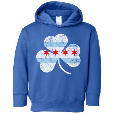 Chicago Flag Shamrock Irish St Patricks Day Family Funny Gift Toddler Hoodie
