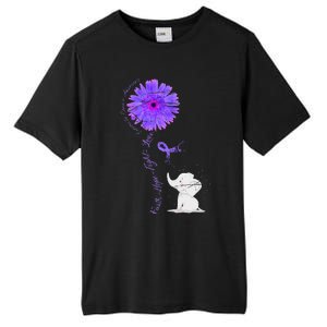 Cancer Fight Support Purple Ribbon Gift Pancreatic Cancer Tall Fusion ChromaSoft Performance T-Shirt