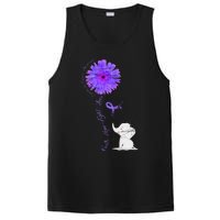 Cancer Fight Support Purple Ribbon Gift Pancreatic Cancer PosiCharge Competitor Tank