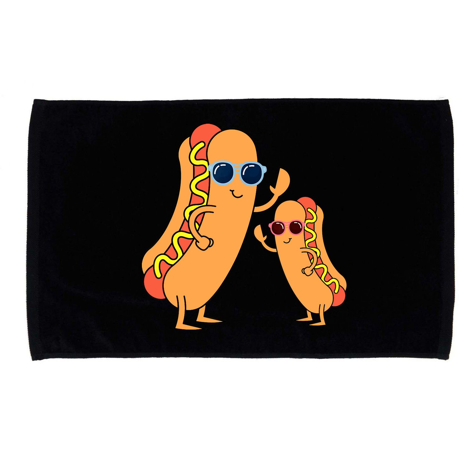 Cool Franks Sausages Weiner Fast Food Sunglasses Hot Dog Microfiber Hand Towel