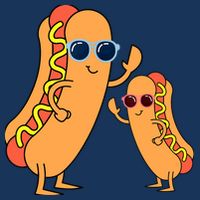 Cool Franks Sausages Weiner Fast Food Sunglasses Hot Dog 7 Panel Mesh Trucker Snapback Hat