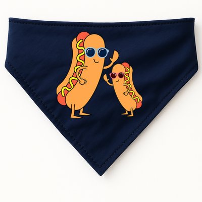 Cool Franks Sausages Weiner Fast Food Sunglasses Hot Dog USA-Made Doggie Bandana