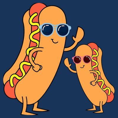 Cool Franks Sausages Weiner Fast Food Sunglasses Hot Dog T-Shirt