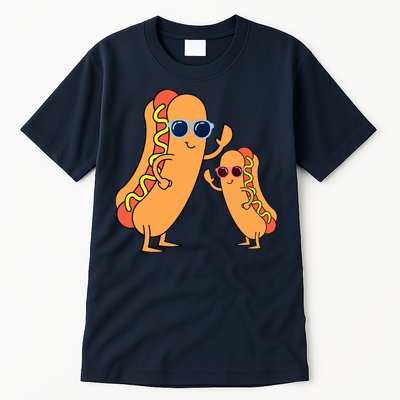 Cool Franks Sausages Weiner Fast Food Sunglasses Hot Dog Tall T-Shirt