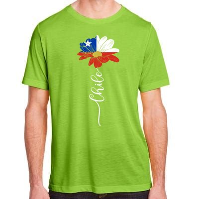 Chile Flag Sunflower Vintage Chileans Lover Taiwan Gift Adult ChromaSoft Performance T-Shirt