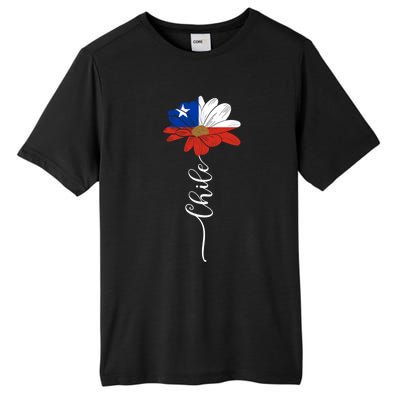 Chile Flag Sunflower Vintage Chileans Lover Taiwan Gift Tall Fusion ChromaSoft Performance T-Shirt