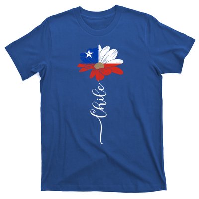 Chile Flag Sunflower Vintage Chileans Lover Taiwan Gift T-Shirt