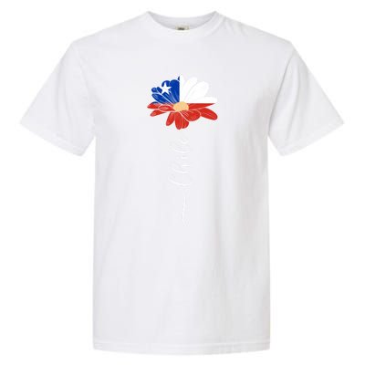 Chile Flag Sunflower Vintage Chileans Lover Taiwan Gift Garment-Dyed Heavyweight T-Shirt