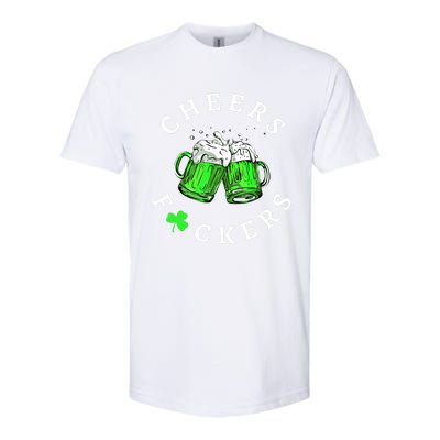 Cheers Fuckers St PatrickS Day Beer Ing Mugs Gift Softstyle® CVC T-Shirt