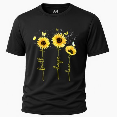 Christian for  Sunflower Faith Hope Love Performance Shirt