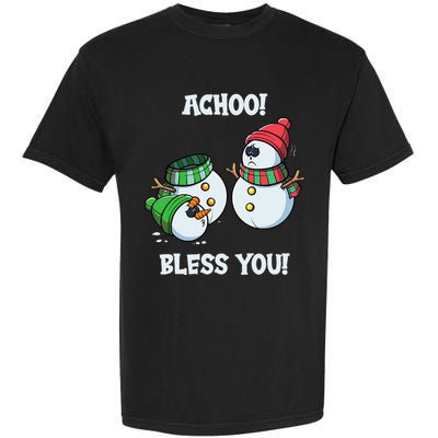 Christmas Funny Snowman Garment-Dyed Heavyweight T-Shirt