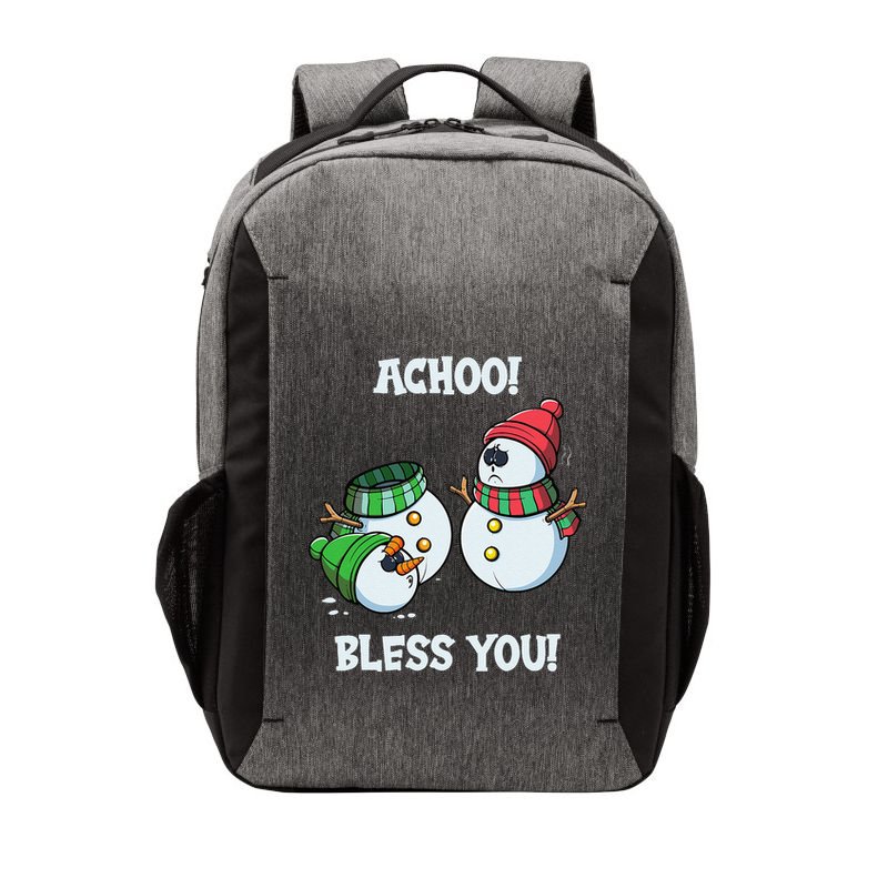 Christmas Funny Snowman Vector Backpack