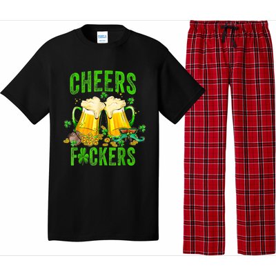 Cheers Fuckers St Patricks Day Men Women Beer Drinking Mugs Pajama Set