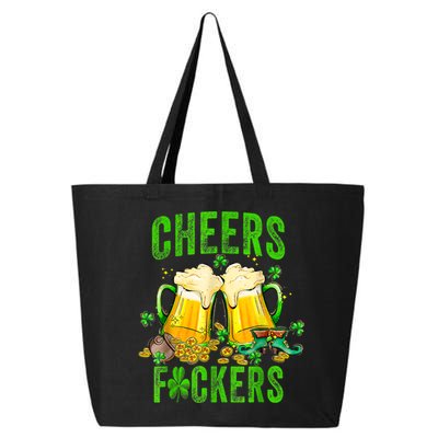 Cheers Fuckers St Patricks Day Men Women Beer Drinking Mugs 25L Jumbo Tote