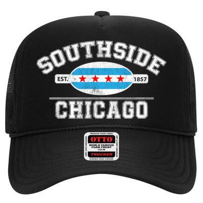 Chicago Flaggift Southside Chicagogift City Of Chicago Flag Meaningful Gift Trucker Hat