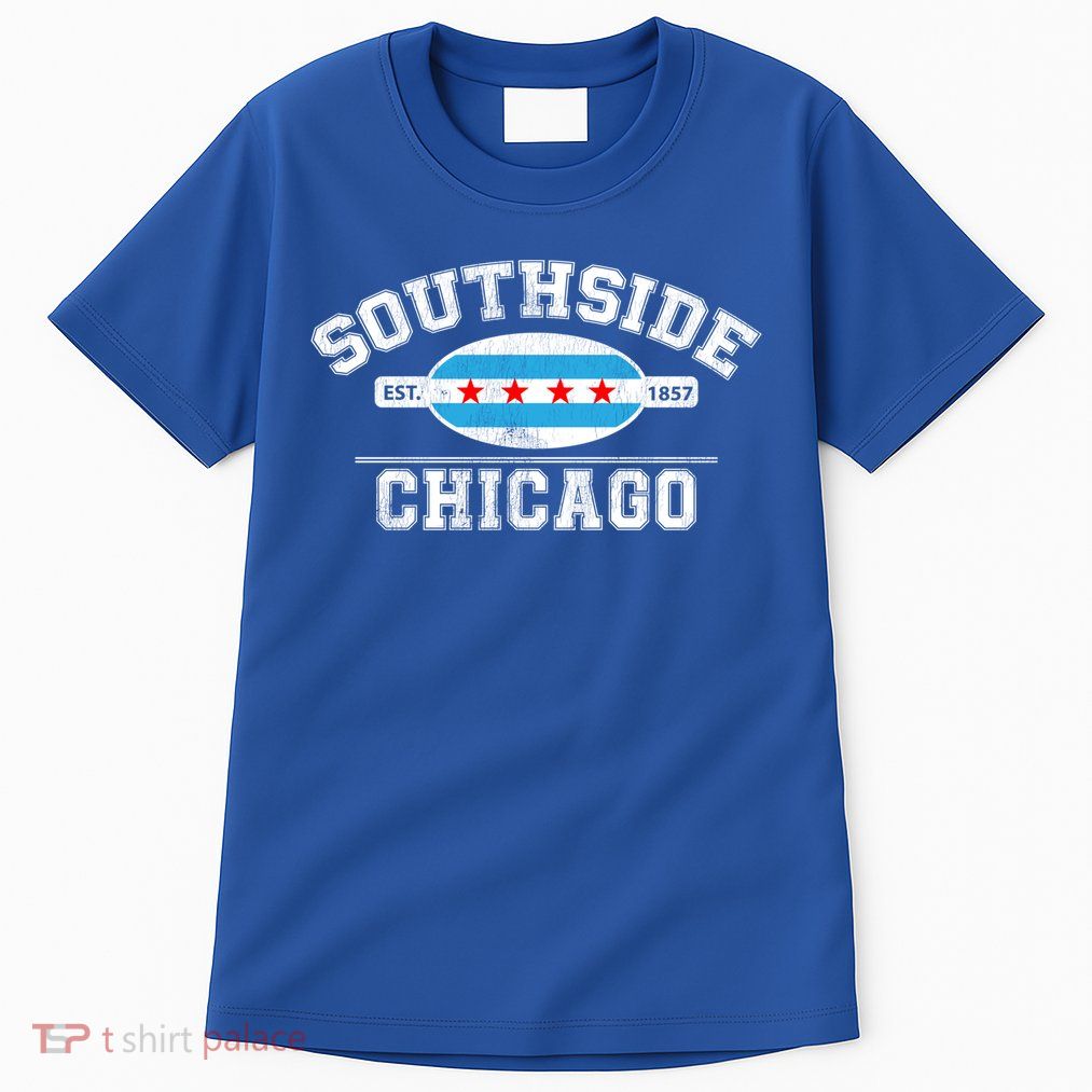 Chicago Flaggift Southside Chicagogift City Of Chicago Flag Meaningful Gift Tall T-Shirt