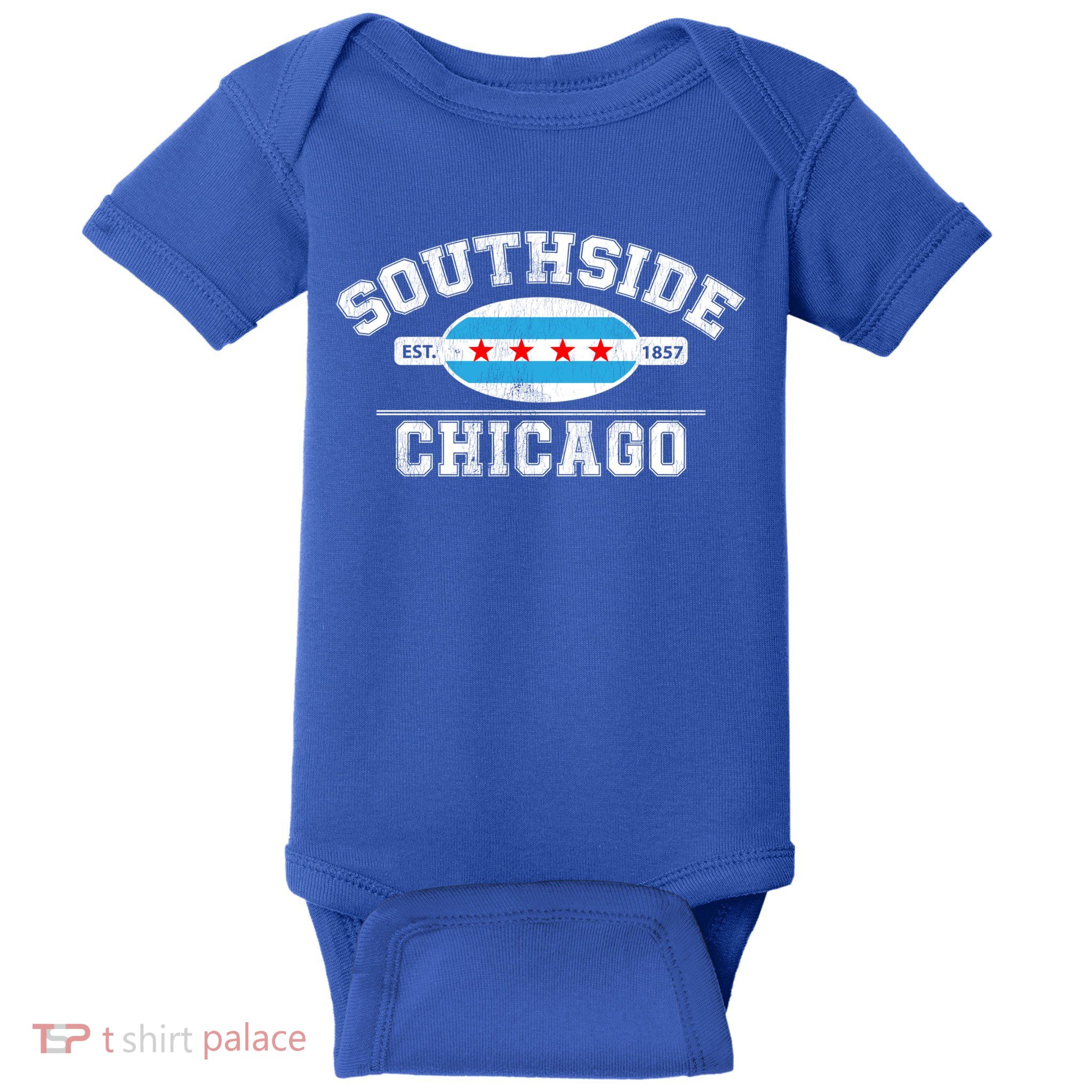 Chicago Flaggift Southside Chicagogift City Of Chicago Flag Meaningful Gift Baby Bodysuit