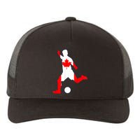 Canada Flag Soccer Player Canadian Pride Yupoong Adult 5-Panel Trucker Hat