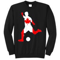 Canada Flag Soccer Player Canadian Pride Sweatshirt