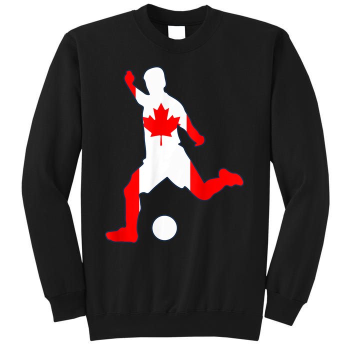 Canada Flag Soccer Player Canadian Pride Sweatshirt