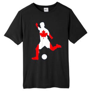 Canada Flag Soccer Player Canadian Pride Tall Fusion ChromaSoft Performance T-Shirt