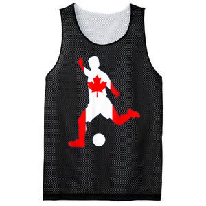 Canada Flag Soccer Player Canadian Pride Mesh Reversible Basketball Jersey Tank