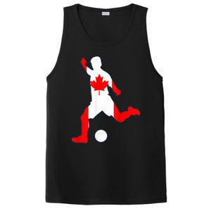 Canada Flag Soccer Player Canadian Pride PosiCharge Competitor Tank