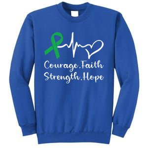 Courage Faith Strength Hope Ney Disease Awareness Support Great Gift Sweatshirt