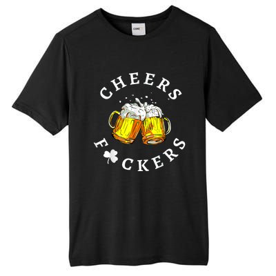 Cheers Fuckers St Patricks Day, Beer Drinking Tall Fusion ChromaSoft Performance T-Shirt