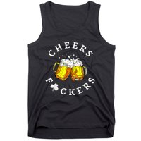 Cheers Fuckers St Patricks Day, Beer Drinking Tank Top