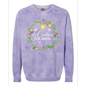 Cookies For Santa Meaningful Gift Colorblast Crewneck Sweatshirt