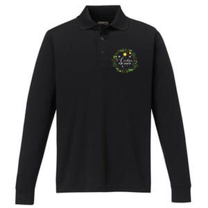 Cookies For Santa Meaningful Gift Performance Long Sleeve Polo