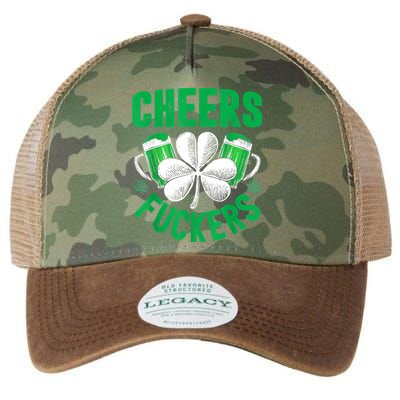 Cheers Fuckers St Patricks Day Funny Beer Drinking Mugs Legacy Tie Dye Trucker Hat