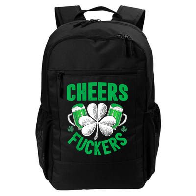 Cheers Fuckers St Patricks Day Funny Beer Drinking Mugs Backpack