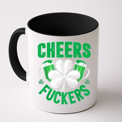 Cheers Fuckers St Patricks Day Funny Beer Drinking Mugs Mug