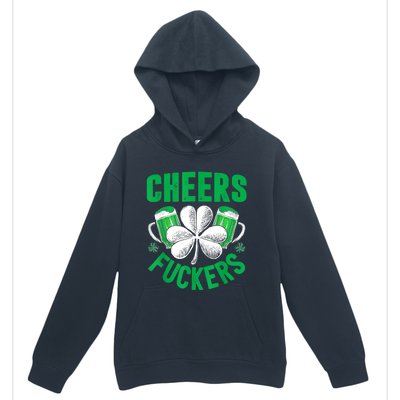 Cheers Fuckers St Patricks Day Funny Beer Drinking Mugs Urban Pullover Hoodie