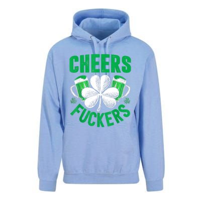 Cheers Fuckers St Patricks Day Funny Beer Drinking Mugs Unisex Surf Hoodie