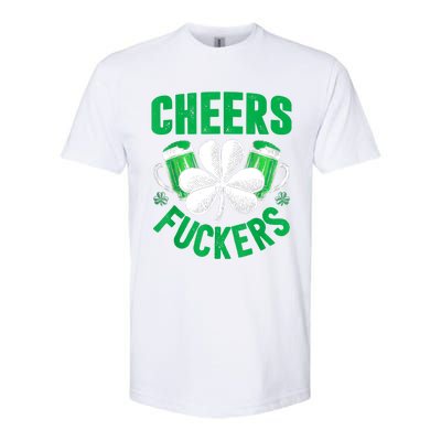 Cheers Fuckers St Patricks Day Funny Beer Drinking Mugs Softstyle® CVC T-Shirt