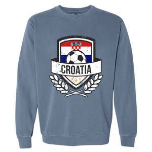 Croatian Flag Soccer Croatia Football 2018 Jersey Garment-Dyed Sweatshirt