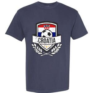 Croatian Flag Soccer Croatia Football 2018 Jersey Garment-Dyed Heavyweight T-Shirt