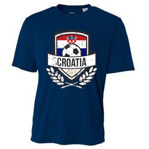 Croatian Flag Soccer Croatia Football 2018 Jersey Cooling Performance Crew T-Shirt